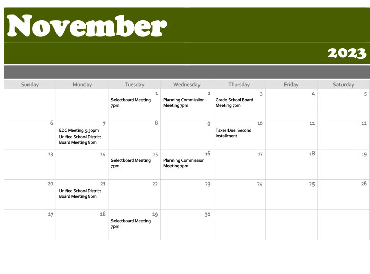 Meetings and Hearings Fair Haven Vermont